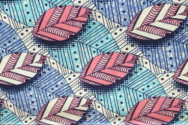 BEAUTIFUL LEAVES Afrikanischer Wax Print Stoff
